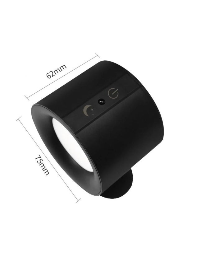 LED Reading Lights, Wall Mounted Sconces Battery Magnetic Ball 360°Rotation Remote &Touch Control, Black - Image 5