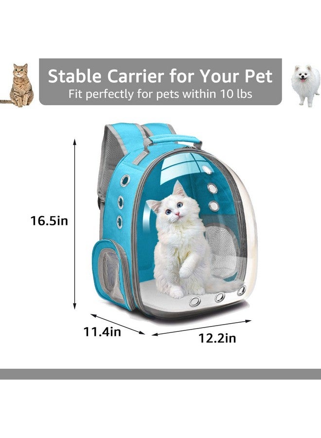 Generic Dog Carrier Backpack Front Pack, Pet Carrier Back Pack For Small Medium Cat Puppy Doggie, Dog Body Carrying Bag Travel Space Capsule Knapsack - Blue  - Image 2
