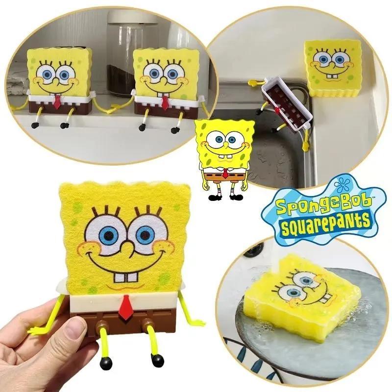 Dishwashing Sponge: 12*9.5*6 Cm Yellow - Durable High-Quality ABS Plastic Biodegradable Design for Kitchen Dish Cleaning Organization - Image 4
