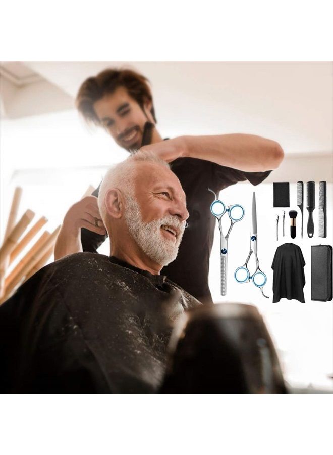 WeTest مقص قص الشعر، مجموعة مقصات قص الشعر، مجموعة مقصات التخفيف للمنزل، الحلاق، الصالون - Image 5