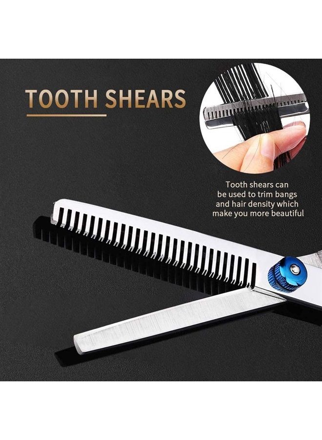 WeTest مقص قص الشعر، مجموعة مقصات قص الشعر، مجموعة مقصات التخفيف للمنزل، الحلاق، الصالون - Image 4