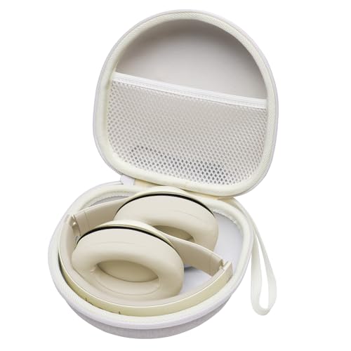 XANAD Headphone Headset Case for Beats/JLab JBuds Lux ANC/JBL/TOZO/BERIBES/Picun/KVIDIO Wireless Noise Cancelling Over-Ear Foldable Headphones (Cream) - Image 1