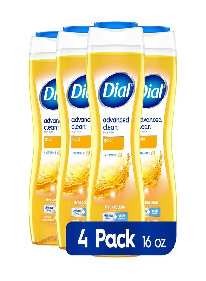 Dial Advanced Clean Gold Body Wash, 16 fl oz (Pack of 4) - Image 1