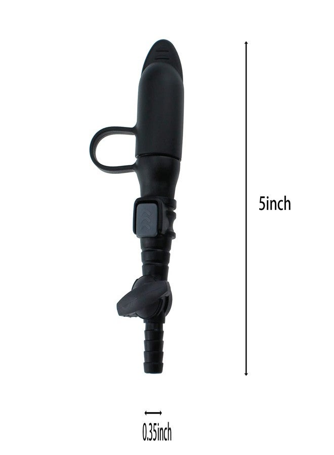 Maxmoral 2pcs Hydration Bags Bite Valve Mouthpiece Replacement Black Detachable Universal Manual Switch for Cross Country Bladder Bag for Any Hydration Pack System - Image 3