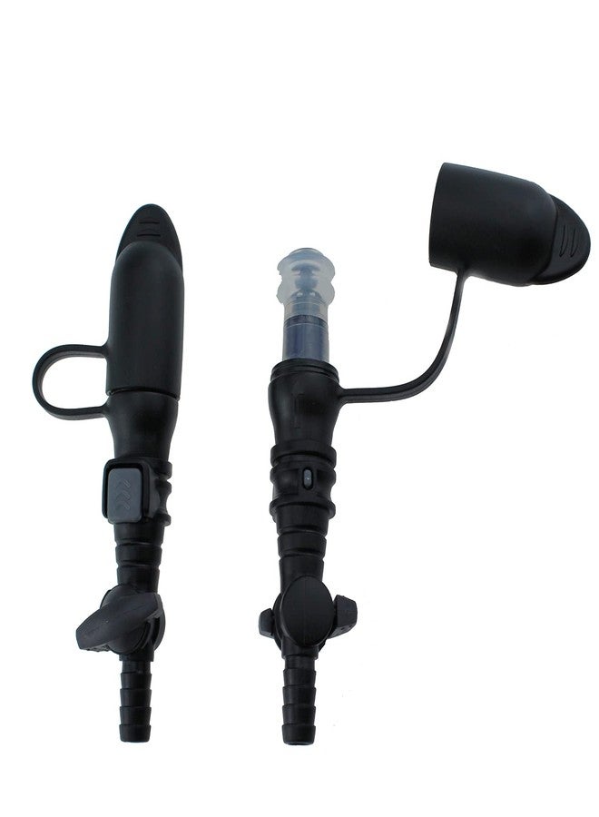 Maxmoral 2pcs Hydration Bags Bite Valve Mouthpiece Replacement Black Detachable Universal Manual Switch for Cross Country Bladder Bag for Any Hydration Pack System - Image 1