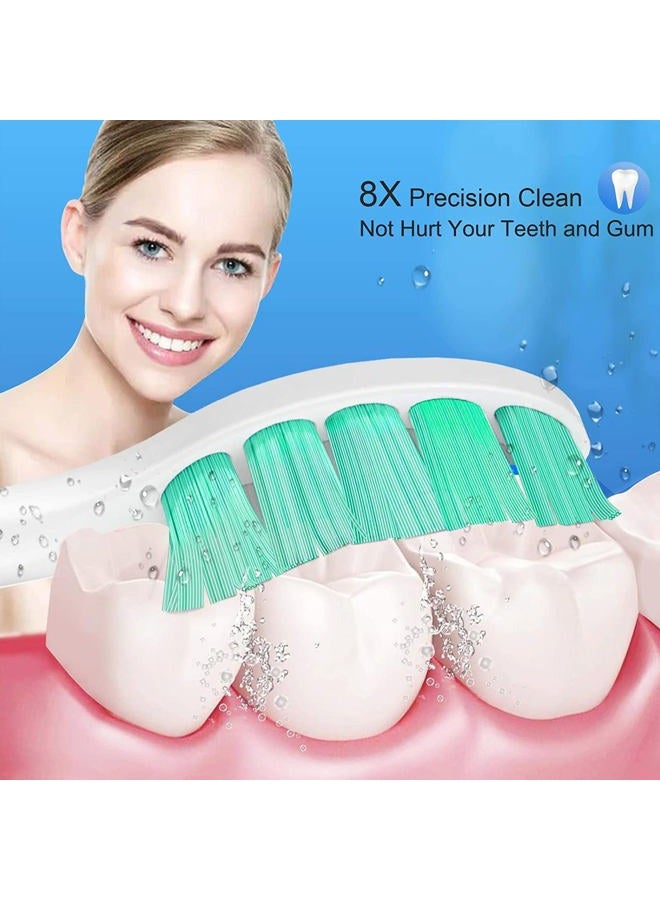Ofashu Replacement Toothbrush Brush Heads for Philips Sonicare E Series Essence Elite Xtreme Advance CleanCare All Screw On Electric Toothbrush 7022/66, 6 Pack - Image 2