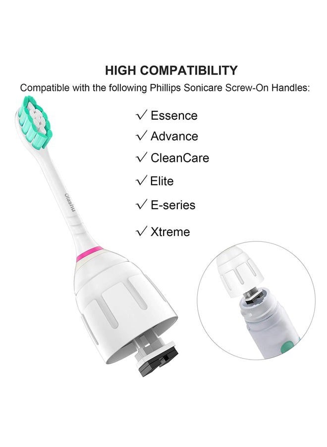 Ofashu Replacement Toothbrush Brush Heads for Philips Sonicare E Series Essence Elite Xtreme Advance CleanCare All Screw On Electric Toothbrush 7022/66, 6 Pack - Image 4
