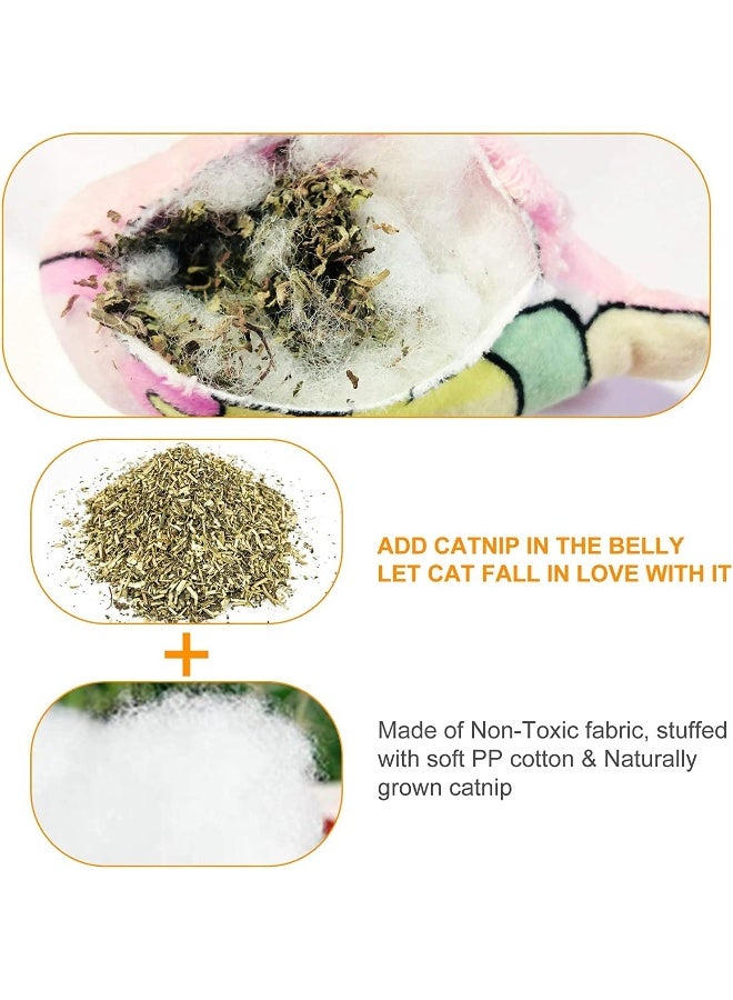 Mumoo Bear Catnip Toys For Cats Chew Toy 5Pcs Pillows Cat Indoor And Interactive Soft Kittencat Teething With Adorable Animal Face - Image 3
