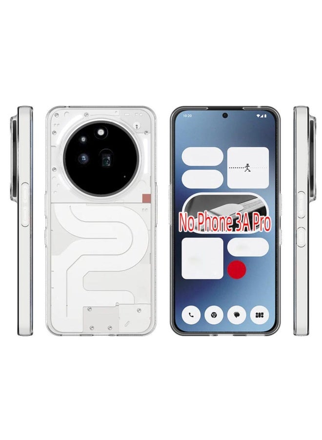 HuHa For Nothing Phone 3a Pro Waterproof Texture TPU Phone Case(Transparent) - Image 2