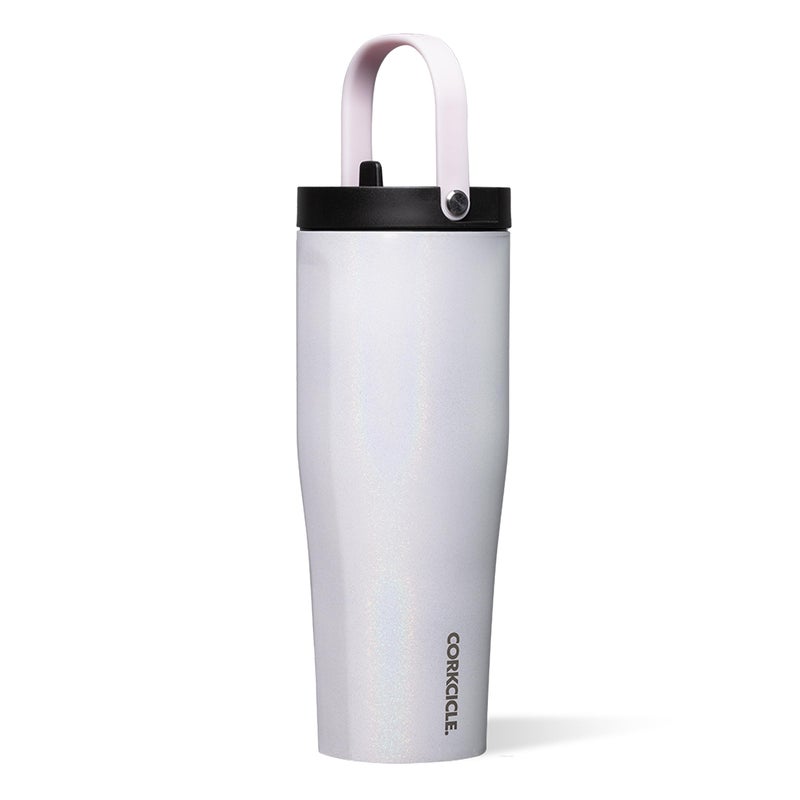 كوركسيكل Corkcicle Go Cup XL - كوب سفر مانع للتسرب - زجاجة مياه ثلاثية معزولة من الفولاذ المقاوم للصدأ - مقبض سهل الحمل - هدية أدوات الشرب الصيفية - تحافظ على المشروبات باردة - 30 أونصة - سحر يونيكورن - Image 1