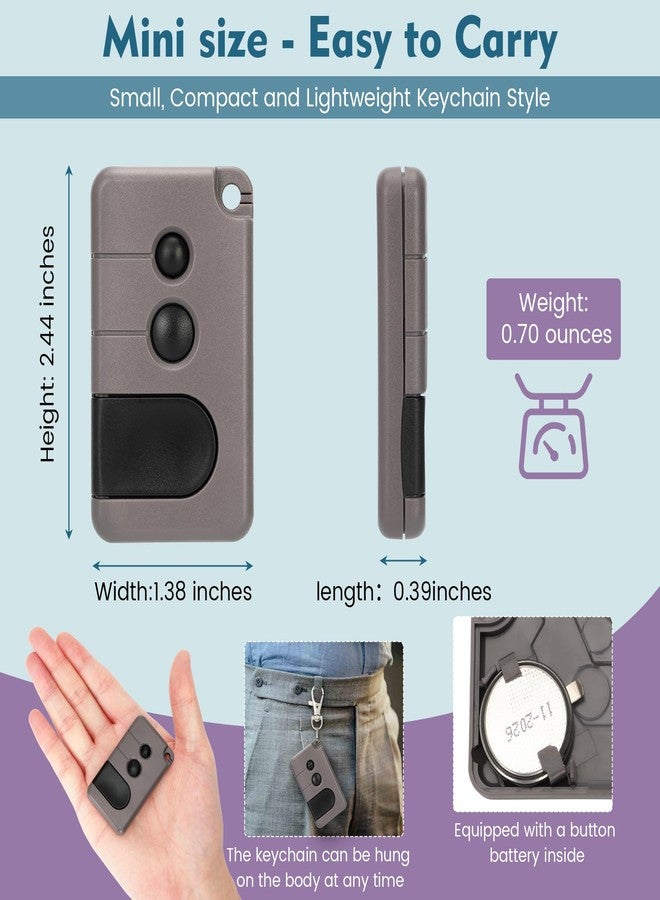 Cooouds 2 for Sears Craftsman Garage Door Remote 139.53753 53753 139.18191 HBW2028 371LM 373LM 375LM 950CD 953D 956D, Key Chain Garage Door Opener Remote Work with Purple Learn Button ONLY(2006-2013) - Image 4