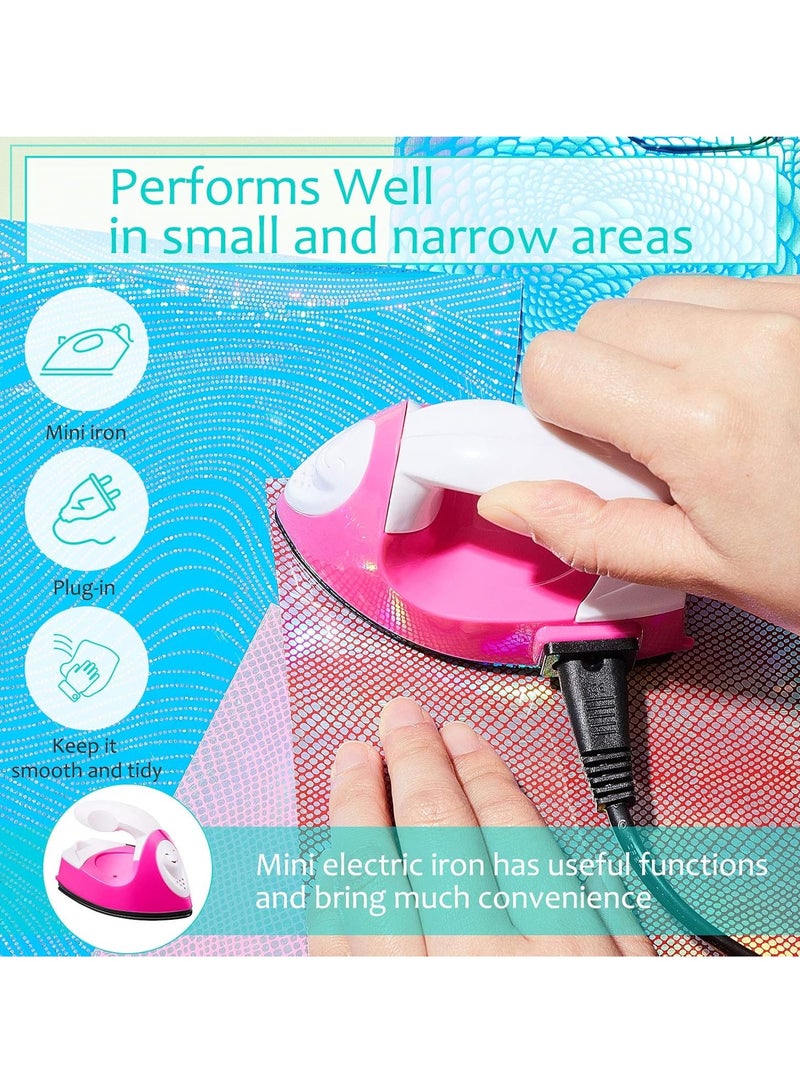 LAIAOCISI Handy Mini Craft Iron Mini Heat Press Small Portable Tiny Iron with Charging Base Accessories for Fuse Beads Patch Clothes DIY Shoes T-shirts Heat Transfer Vinyl Projects - Image 4