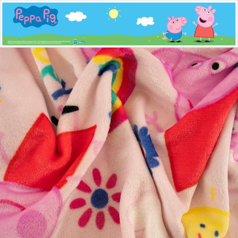 Franco Peppa Pig Kids Bedding Super Soft Cozy Silk Touch Throw, 40 in x 50 in, (Officially Licensed Product) by Franco - Image 4