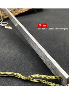 Hanghaijia Multifunctional 5mm Thick Manganese Steel Hardened Centimeter Inch Dual Scale Measuring Tool Ruler  - Image 3