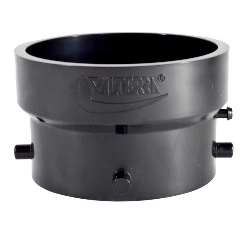 Valterra T1029-2 Termination Adapter - 3" Bayonet x 3" Hub , Black - Image 1