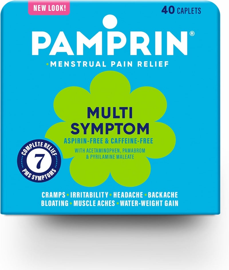 Pamprin Multi Symptom Pain Relief for Women, 40 Caplets