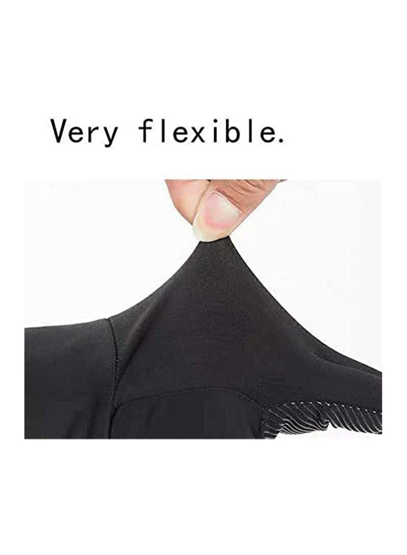 Generic Ice Silk Non-Slip Sunscreen Summer UV Protection Riding Fishing Gloves - Image 4