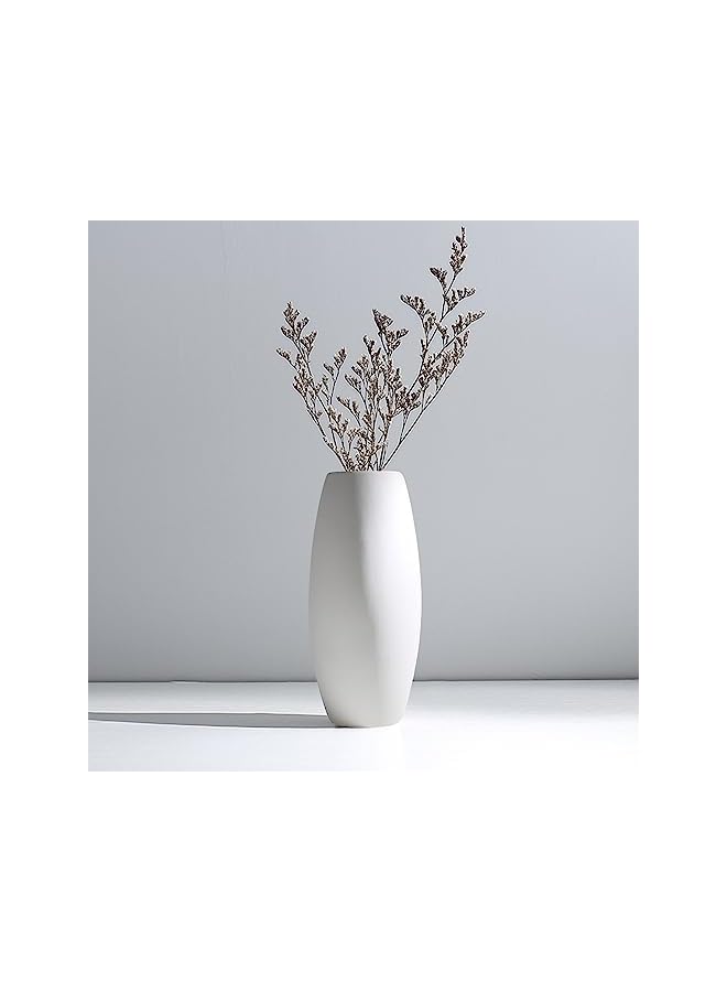 The Bros Ceramic Vase Flower Vase for Home Decor Minimalism Style White Vases for Flowers Modern Desk Aesthetic Room Decor Premium Quality Flower Vase Fit for Fireplace Bedroom Kitchen Living Room - Image 4