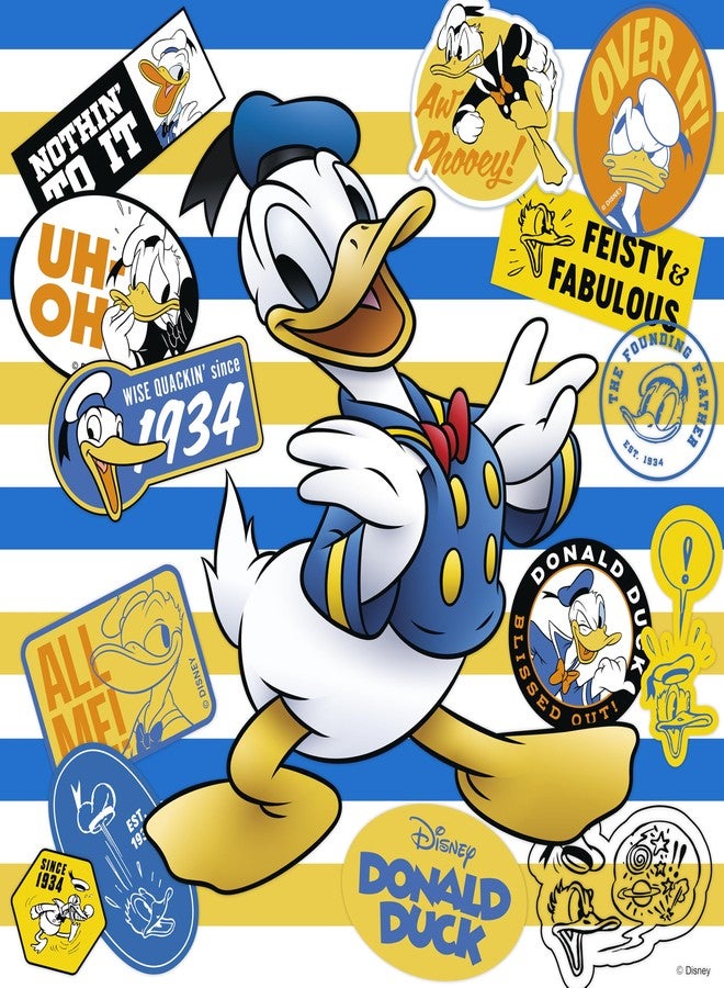 Ceaco - Disney - Donald Duck - 90th Collage - 300 Oversized Piece Jigsaw Puzzle - Image 1