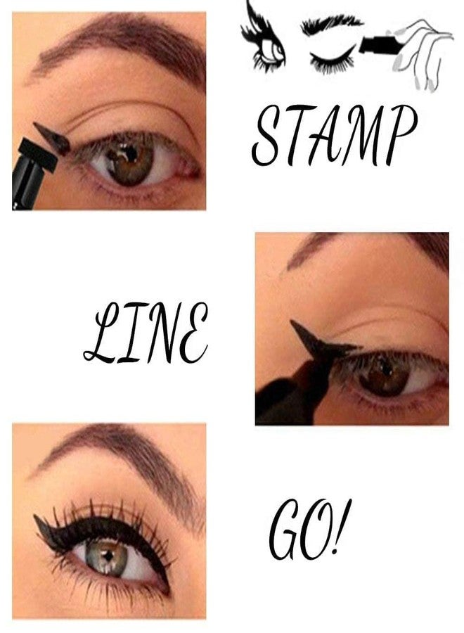 HIMJA Craze 2-N 1 Gel Semi-Matte Eyeliner With Wing Stamp | Waterproof And Smudgeproof Eyeliner With Fine Tip For Precise Application [Black] - Image 2