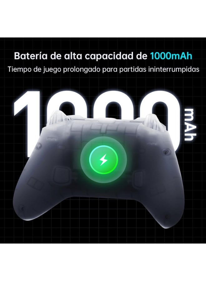 Machenike G3 V2 Controller, 2 Adjustable Hall Joysticks, 2 Programmable Buttons, RGB Colored Lights, Bluetooth Connectivity, for PC/Switch/iOS/Android, 1000 mAh Battery (Pink, PE-Upgrade) - Image 3