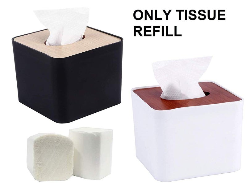 KR Pop-Up Table Top Soft Virgin Tissue Paper Refill for Tissue Box Holder | 2 Ply | 4x8 cm | 1250 Pulls | Pack of 10 (Pop Up Tissue Refill) - Image 3