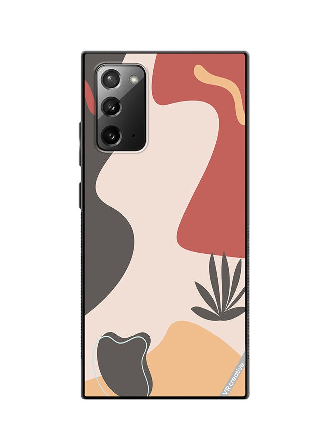 VR CREATIVE Protective Case Cover For Samsung Galaxy Note20 5G Printable Template With Abstract Geometric Shapes, Nature Aesthetic Texture, Design Multicolour - Image 1