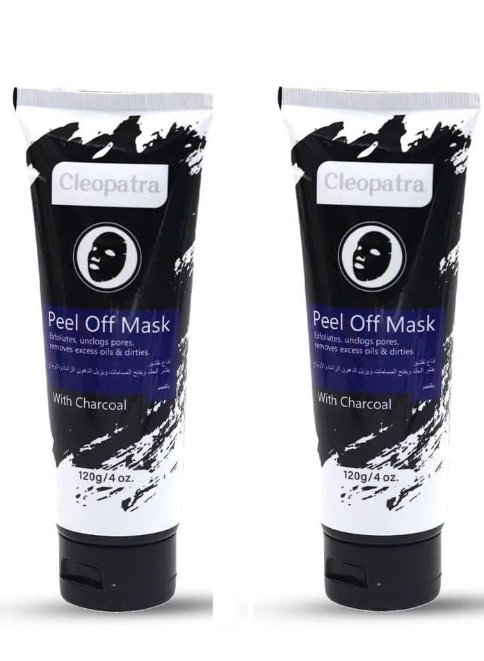 CLEOPATRA 2 piececs of Cleopatra Charcoal Mask 120ml