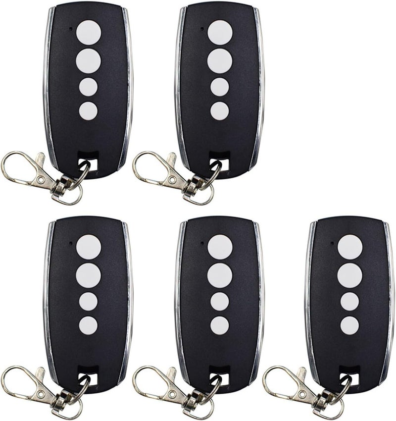 Garage Door Remote, 1-10PCS 2K 4K Garage Remote Control 433.92MHz Rolling Code with Keyfob(5pc-Black) - Image 1