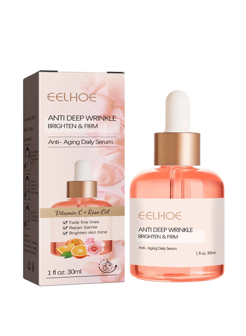 EELHOE Rose oil VC anti wrinkle essence, facial firming, removing legal lines, lifting head lines, moisturizing and moisturizing - Image 1