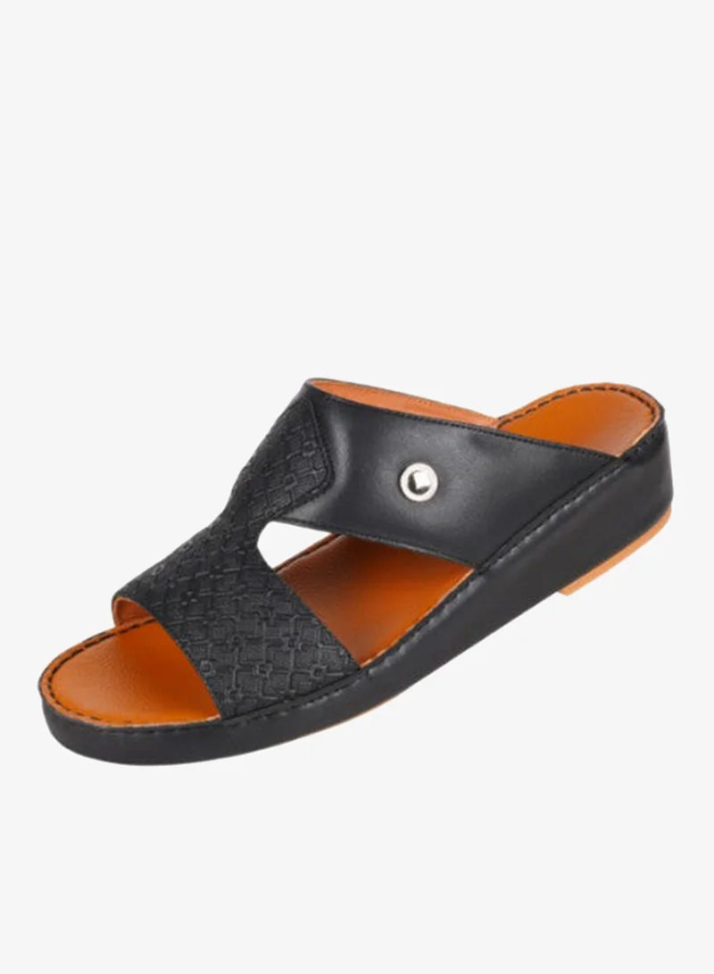008-3742 Barjeel Uno Men Arabic Sandals BS 01 Black