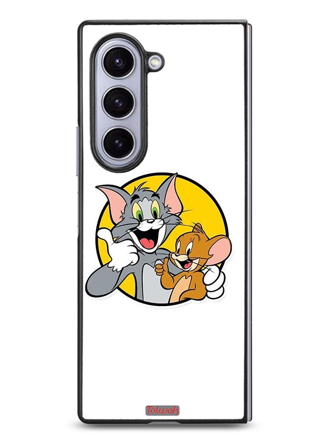 Tolwak Samsung Galaxy Z Fold6 Protective Case Cover Tom And Jerry - Image 1