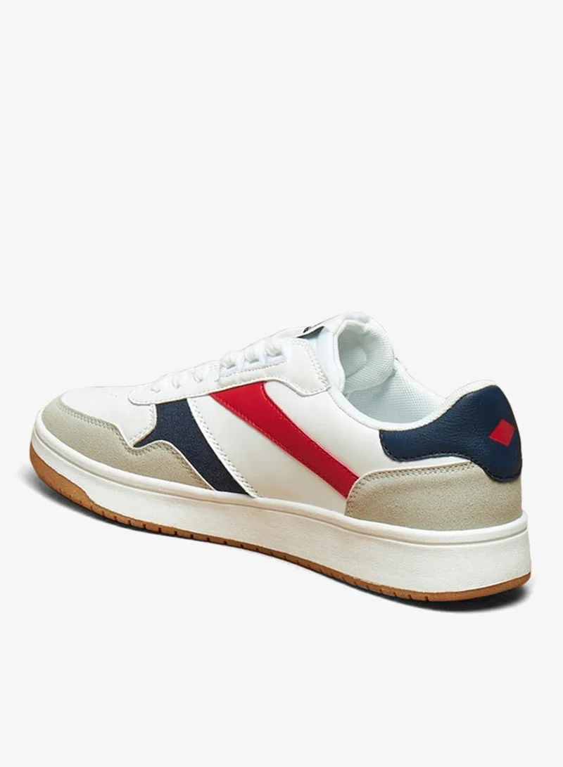 لي كوبر أحذية رياضية رجالية برباط ونقوش