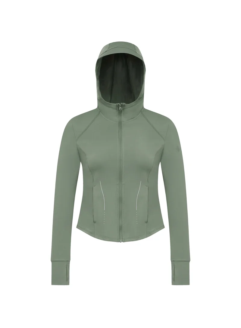 TOREAD Women's Lightweight Knitted Sun Protection Jacket - UPF50+ Cooling Stretchable Hooded Windbreaker with Thumbholes & Reflective Design for Summer Outdoor Activities