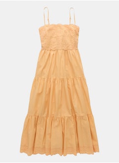 American Eagle AE Scalloped Tiered Midi Dress  - Image 4