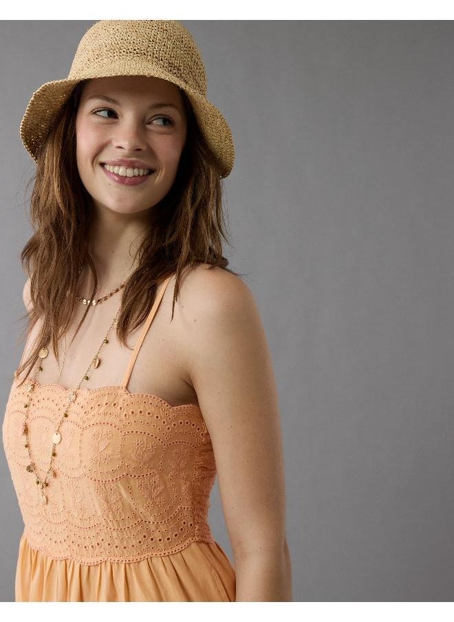 American Eagle Crochet Bodice Midi Dress  - Image 5