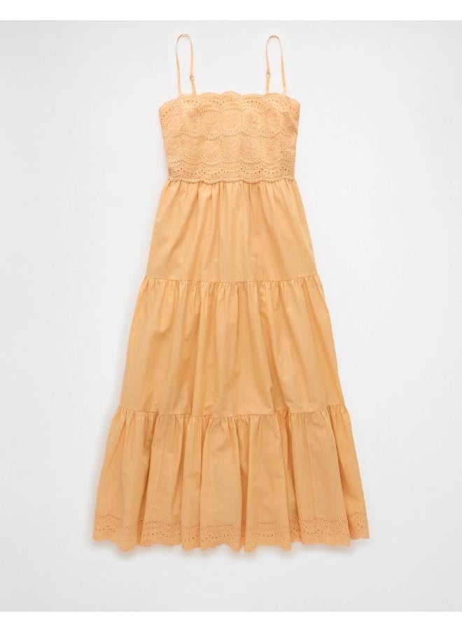 American Eagle Crochet Bodice Midi Dress  - Image 3
