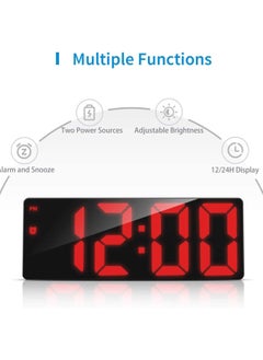 Flysocks Digital Alarm Clock, [Upgrade] Bedside Non Ticking Alarm Clocks with USB Cable, Snooze, Large LED Display, Adjustable Brightness - pzsku/Z85924ABCBF35C59B2AD4Z/45/_/1703092668/5d05e407-b75c-4b57-8b5c-7eadbcf16416