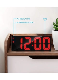 Flysocks Digital Alarm Clock, [Upgrade] Bedside Non Ticking Alarm Clocks with USB Cable, Snooze, Large LED Display, Adjustable Brightness - pzsku/Z85924ABCBF35C59B2AD4Z/45/_/1703092699/6d5d1b72-bae5-4ba3-bec8-de545f516081