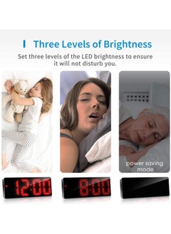 Flysocks Digital Alarm Clock, [Upgrade] Bedside Non Ticking Alarm Clocks with USB Cable, Snooze, Large LED Display, Adjustable Brightness - pzsku/Z85924ABCBF35C59B2AD4Z/45/_/1703092709/e8176f79-ecca-4ea9-8cc0-657a83c1b14e