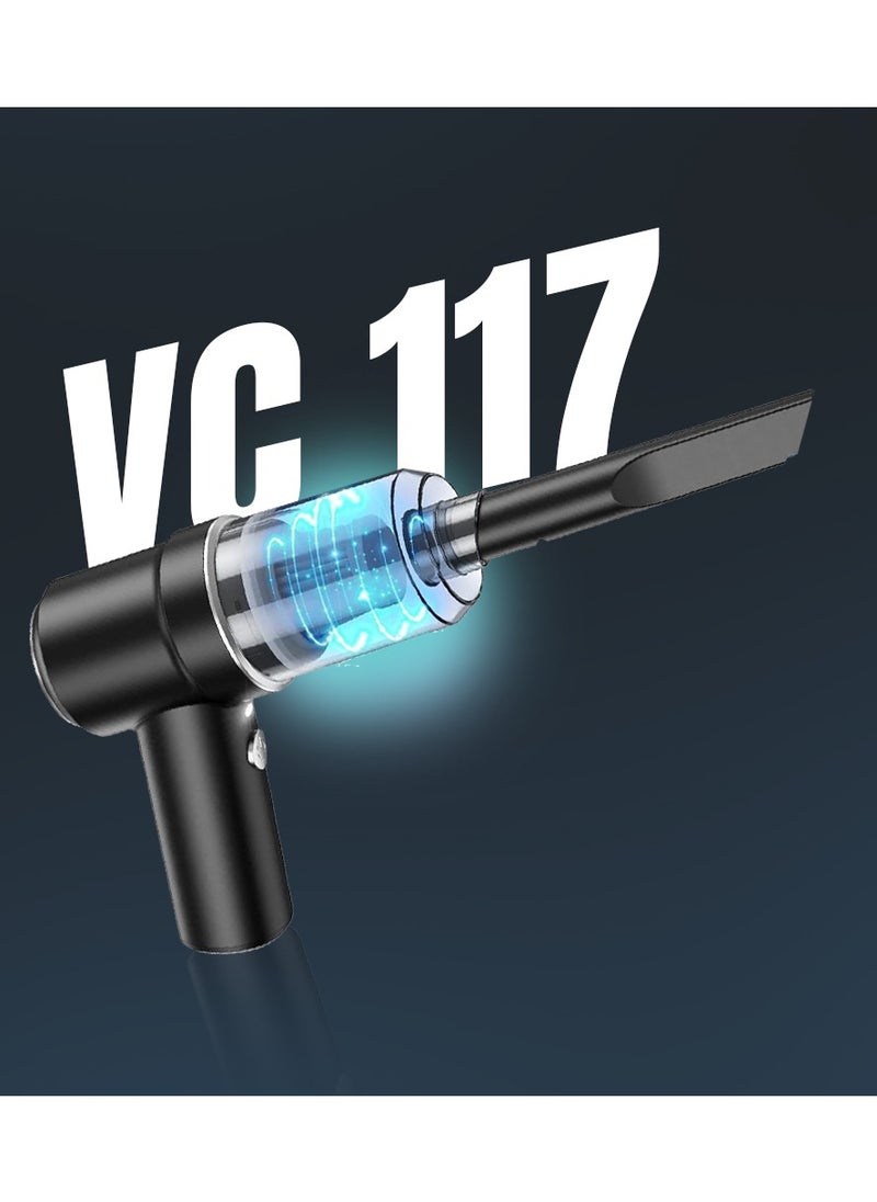Toby's - Toby's VC_117 Multifunction Portable Mini Car Cordless Vacuum, 4500Pa Hand held vacuuming, Handheld Vacuum for Quick Cleaning, Dust Buster Cordless Rechargeable, for Car, Home and Office - Image 1