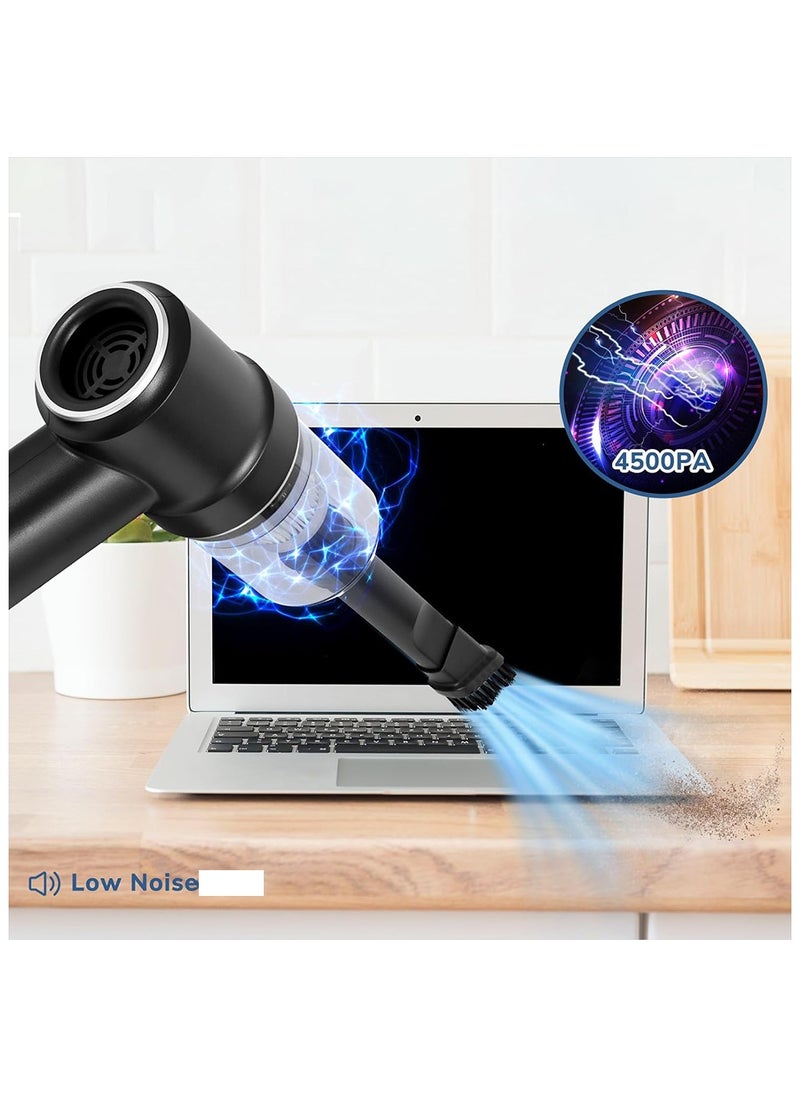 Toby's - Toby's VC_117 Multifunction Portable Mini Car Cordless Vacuum, 4500Pa Hand held vacuuming, Handheld Vacuum for Quick Cleaning, Dust Buster Cordless Rechargeable, for Car, Home and Office - Image 1