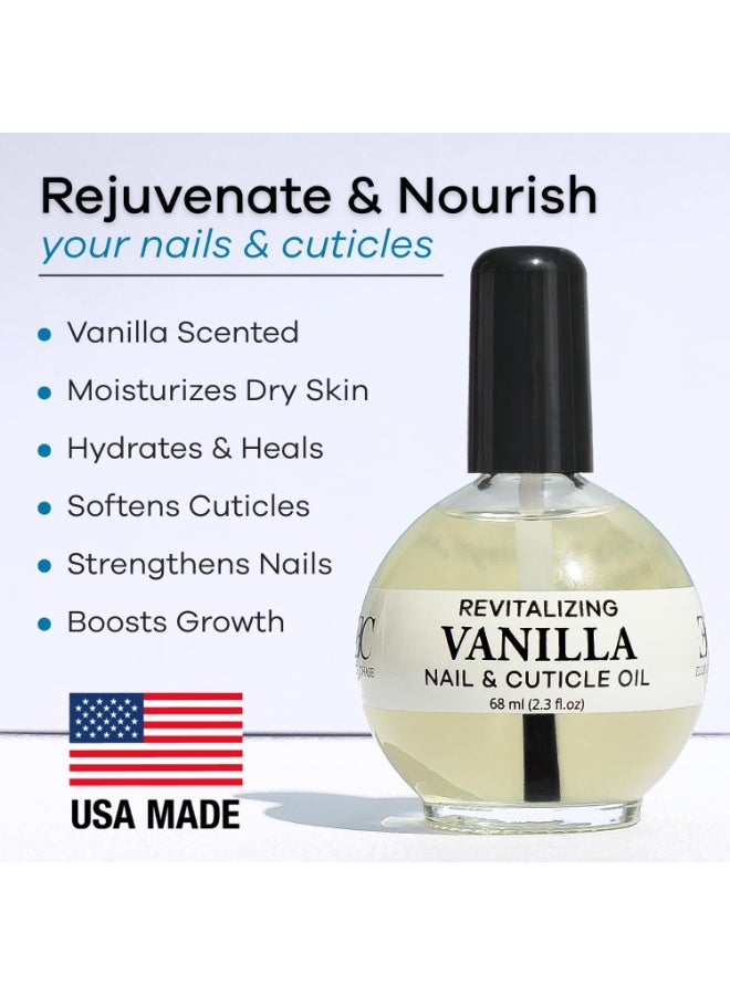 Ellie Chase Moisturizing Cuticle & Nail Care Oil 2.3 Fl Oz - Vanilla Scented – Infused with Jojoba Oil, Aloe, Vitamin E – Nail & Cuticle Hydration, Repair, Moisturizer, Strengthener, Growth - Image 5