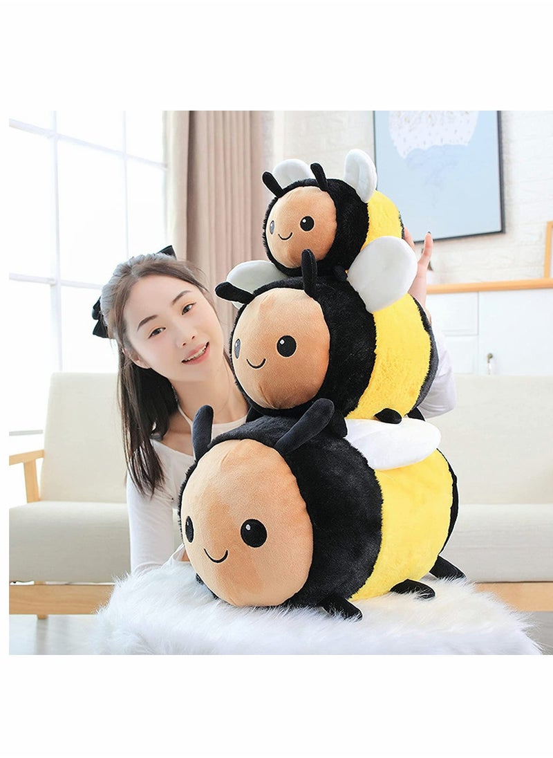 KASTWAVE Bee Plush Toy Super Soft Bee Plush Doll Kawaii Honeybee Plush Pillow Cushion Animal Stuffed Plush Doll Halloween Birthday Gift for Kids Boys Girls 30cm  - Image 4