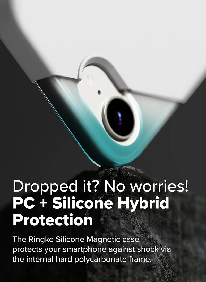 Wtech Apple iPhone 16e 5G 2025 Premium Soft Liquid Silicone Case Cover (MCRPSN) - White - Image 5