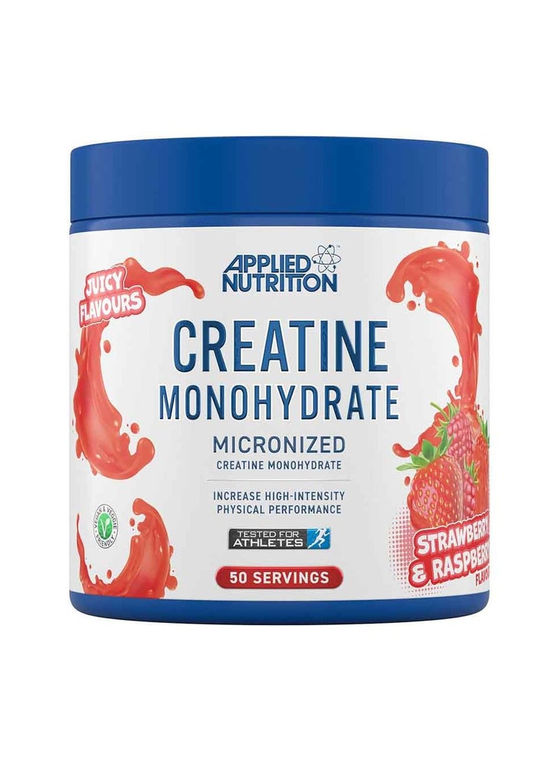 Applied Nutrition Creatine Monohydrate Strawberry Raspberry Flavour 250g - Image 1