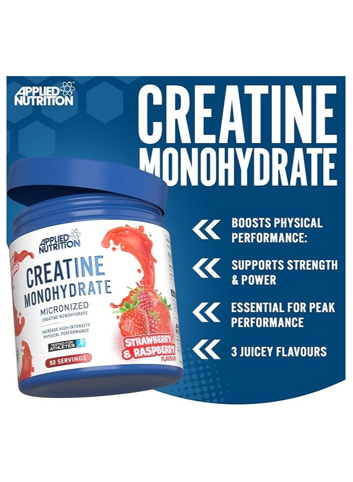 Applied Nutrition Creatine Monohydrate Strawberry Raspberry Flavour 250g - Image 5