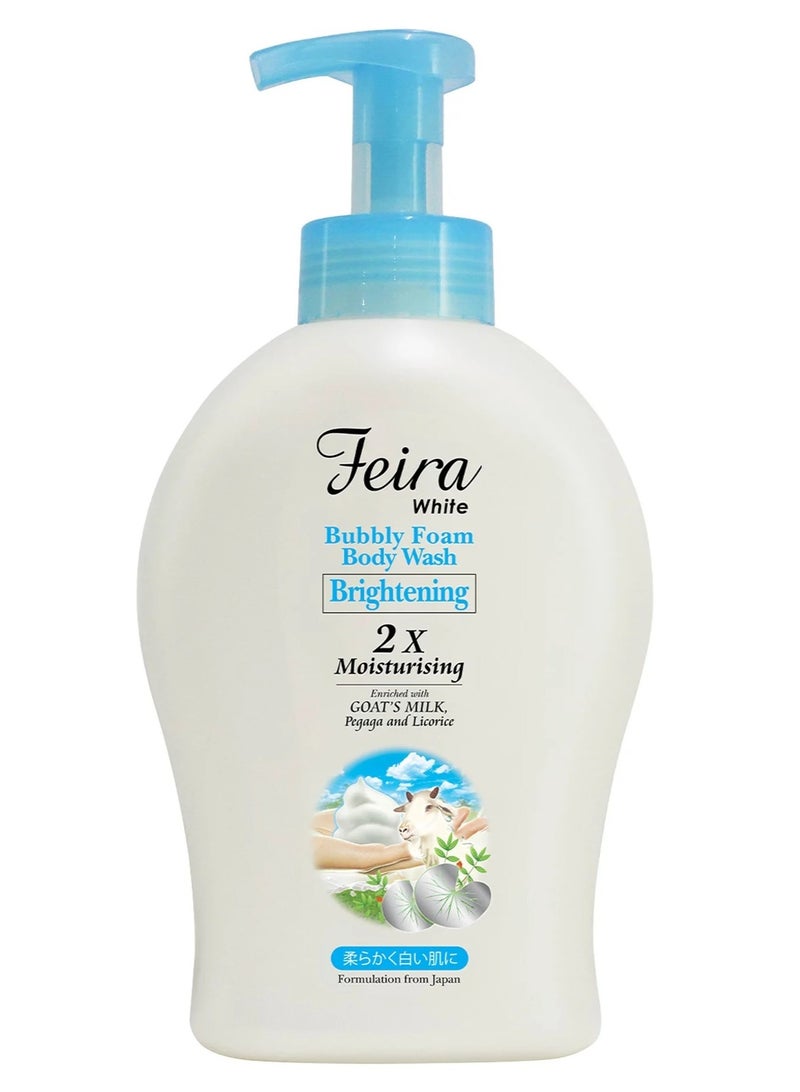 Feira White Bubbly Foam Body Wash
Enriched With Goat'S Milk Pegaga & Licorice 800 ML - Image 1
