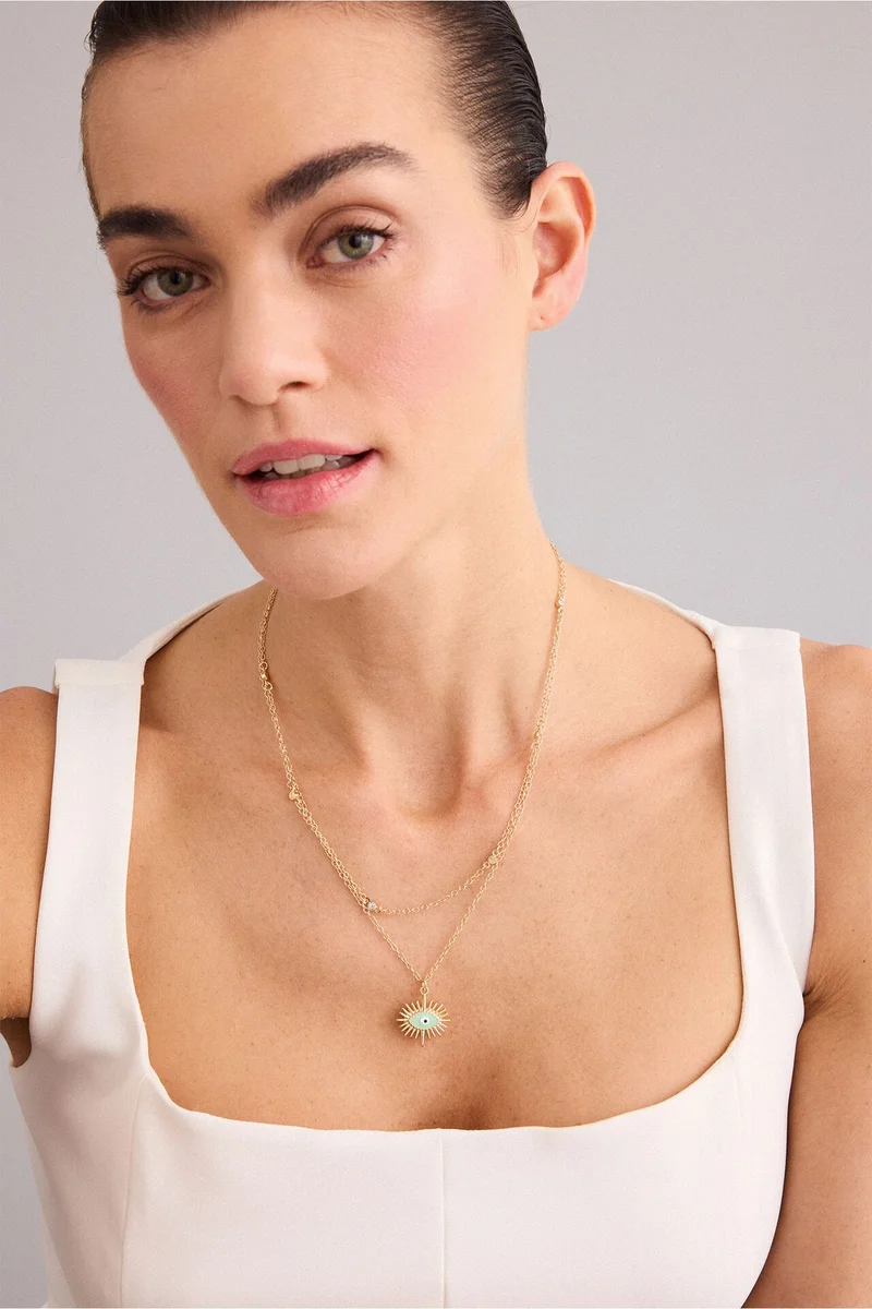 Defacto  Woman 2 Piece Necklace Set for Women | Best Price UAE