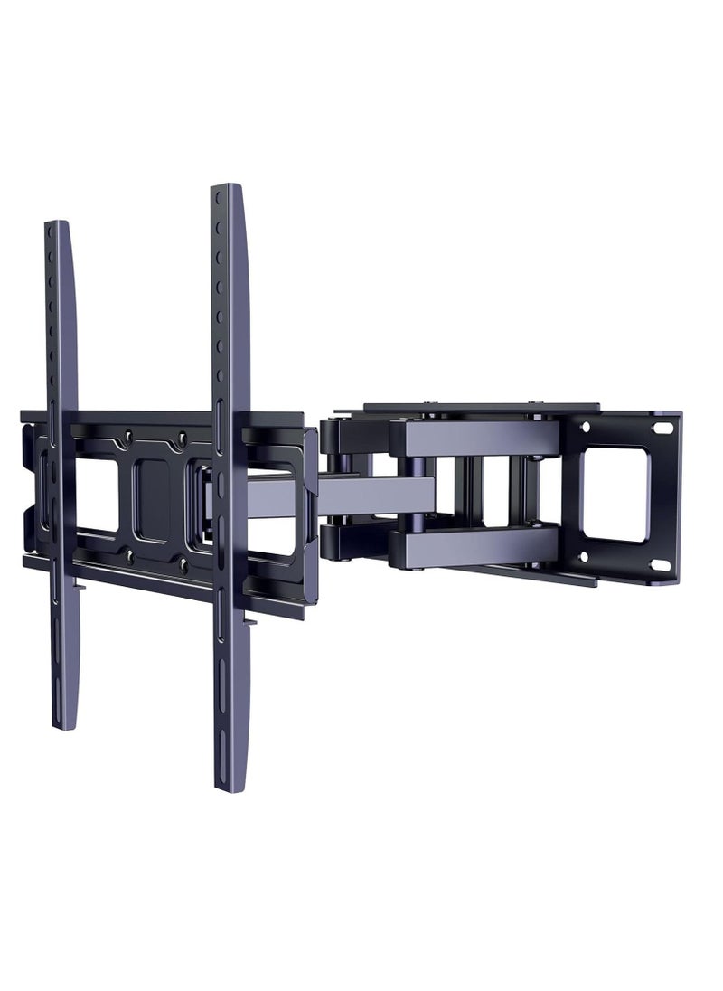 JAJEEK Full Motion TV Wall Mount Bracket for 26-55 Inch LED, LCD, OLED TVs – Dual Articulating Swivel Arms, Tilts & Rotates for Optimal Viewing – Heavy-Duty Steel, Max VESA 400x400mm, Supports up to 99 lbs  - Image 1
